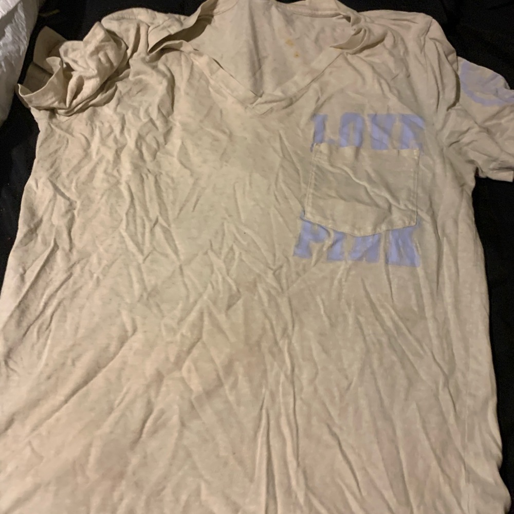 Tan LOVE PINK Tee